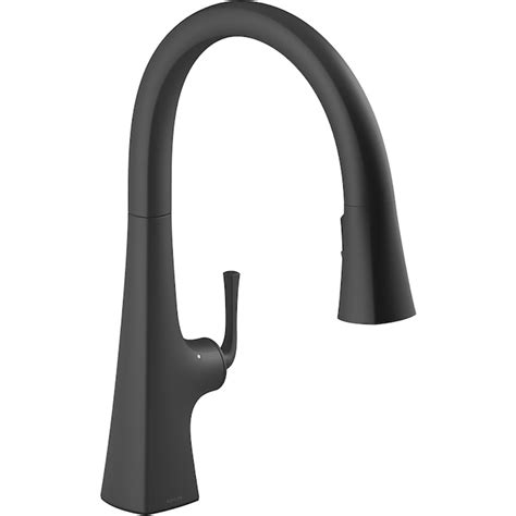 deck mount faucet nickel with pull spray metal housing touch|Kohler Graze Touchless Pull.